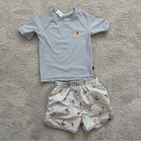 Kids Blue Rashguard Set - Picture 1 of 5